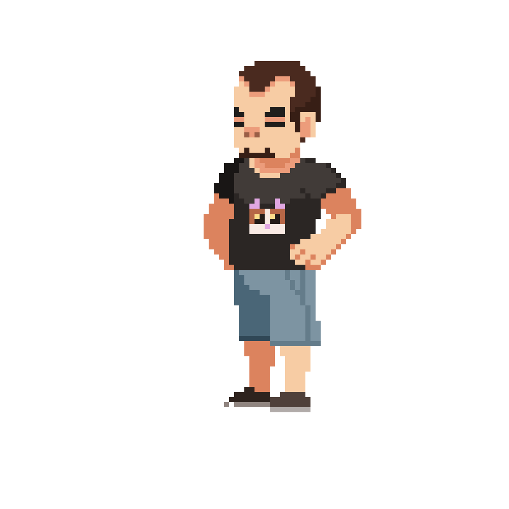 Pixel art portrait of KUM